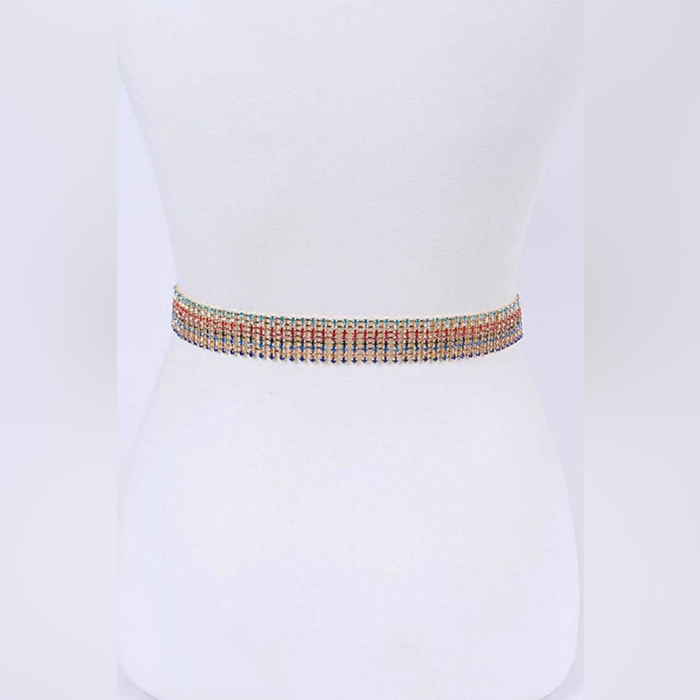 Multicolor Crystal Belt - Picture 3 of 4
